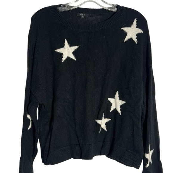 Rails Black Sweater with White Stars - Picture 3 of 4